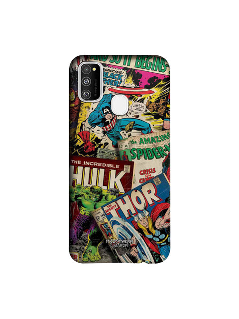 

macmerise Multicoloured Marvel Comics Collection Sublime Samsung Galaxy M30S Back Case, Multi