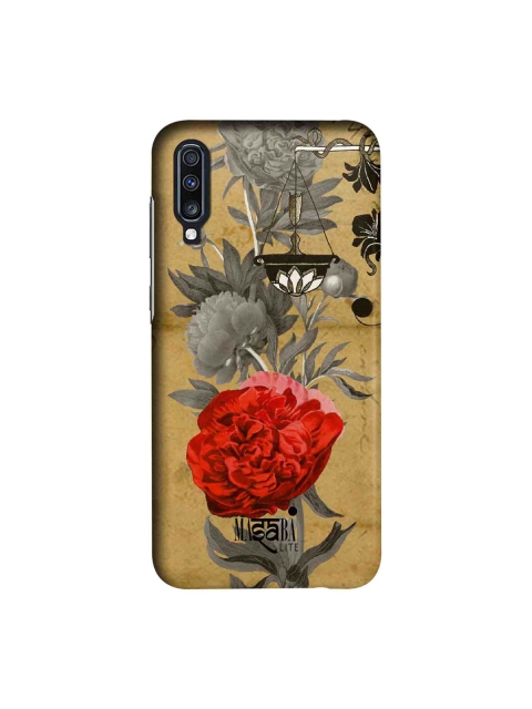 

macmerise Brown & Grey Masaba Floral Scale Sublime Samsung A70 Back Cover