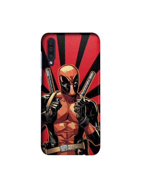 

macmerise Red & Black Marvel Comics Deadpool Sublime Samsung A50 Case