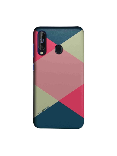 

macmerise Pink & Teal Blue Criss Cross Tealpink Samsung Galaxy A60 Back Case