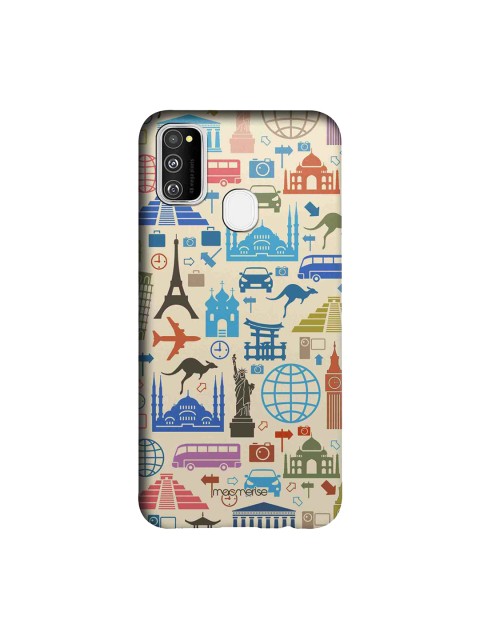 

macmerise Beige & Blue Travel Lover Sublime Samsung Galaxy M30S Back Case