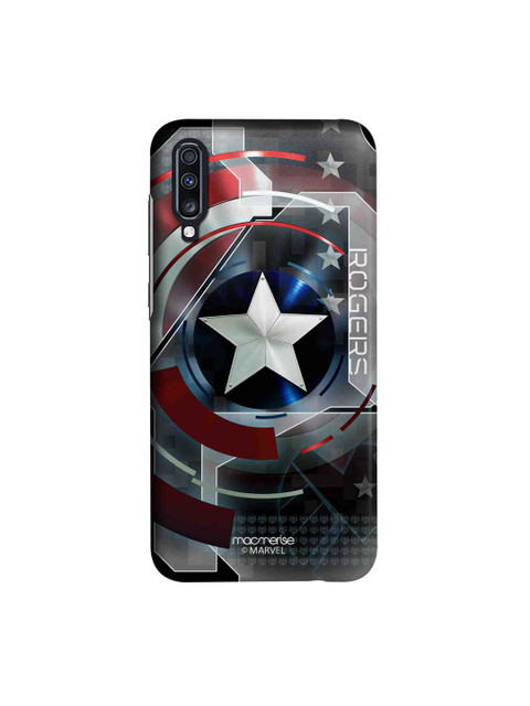 

macmerise Grey & Red Marvel Comics Captain America Rogers Sublime Samsung Galaxy A70 Back Case