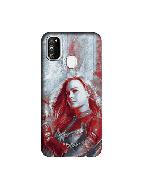 

macmerise Grey & Red Marvel Comics Charcoal Art Captain Marvel Sublime Samsung Galaxy M30S Back Case