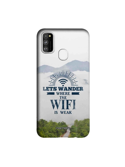 

macmerise White & Blue Wander Without Wifi Sublime Samsung Galaxy M30S Back Case
