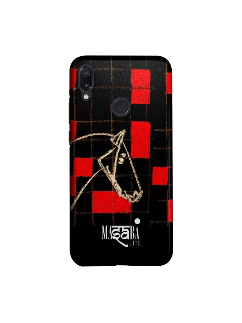 

macmerise Black & Red Masaba Checkered Horse Xiaomi Redmi Note 7 Back Case