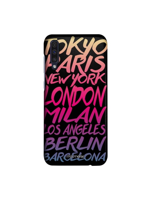 

macmerise Black & Pink Fashion Cities Printed Sublime Samsung Galaxy A50 Back Case