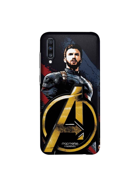 

macmerise Black & Blue Marvel Comics Captain America Postcard Sublime Samsung Galaxy A70 Back Case
