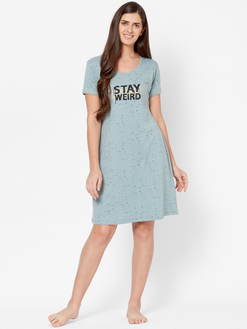 

Juliet Mint Green Printed Sleepshirts