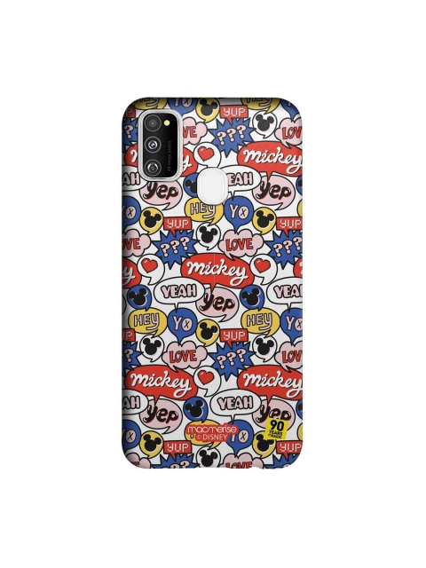 

macmerise Multicoloured Disney Mickey Doodle Samsung Galaxy M30S Back Case, Multi