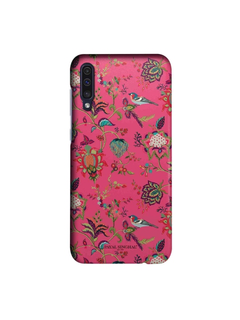 

macmerise Pink & Green Payal Singhal Chidiya Sublime Samsung Galaxy A50 Back Case