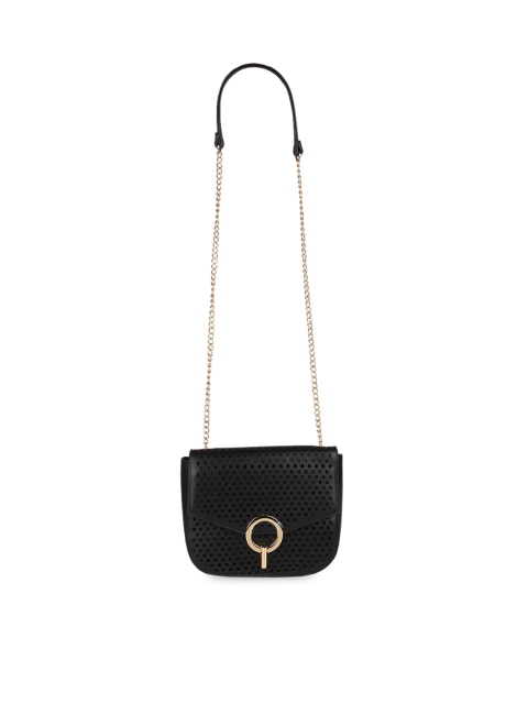 

Rocia Black Textured Sling Bag