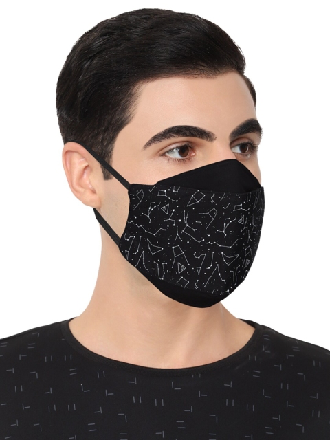 

Van Heusen Men Black 3Ply Protective Outdoor Face Masks