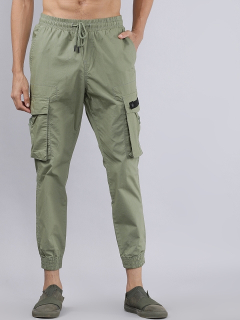 

Ecko Unltd Men Green Slim Fit Solid Joggers