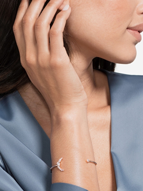 

SWAROVSKI White & Rose-Gold Plated Penelope Cruz Moonsun Cuff Bracelet