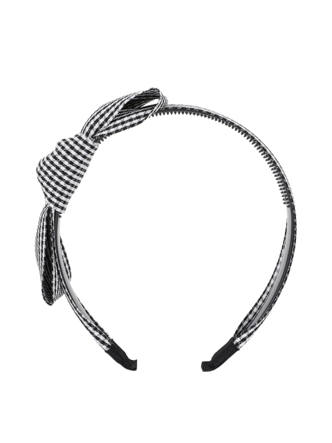 

Kazo Women White & Black Checked Hairband