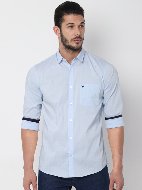 

Allen Solly Men Blue Slim Fit Printed Casual Shirt