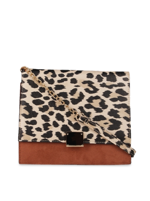 

Rocia Brown & Red Printed Sling Bag