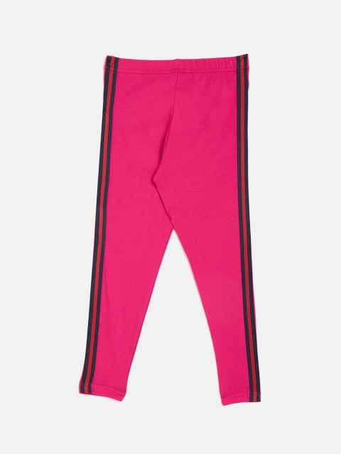 

ALIZA Girls Pink Solid Ankle-Length Leggings