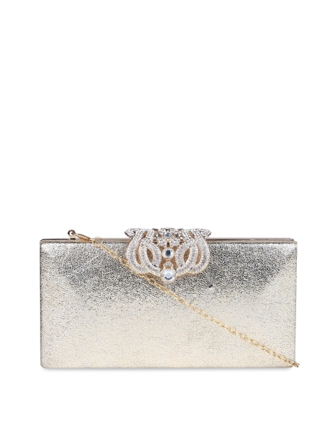 

Rocia Gold-Toned Embellished Box Clutch
