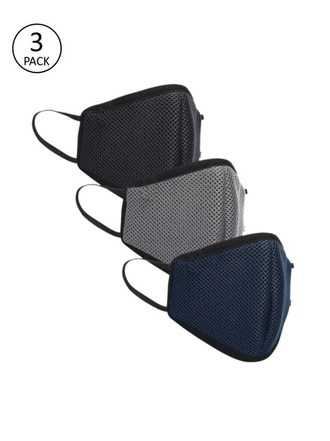 

Blacksmith Unisex 3 Pcs STEELSHIELD 7 Ply 99% Filtration Reusable Cloth Masks, Black