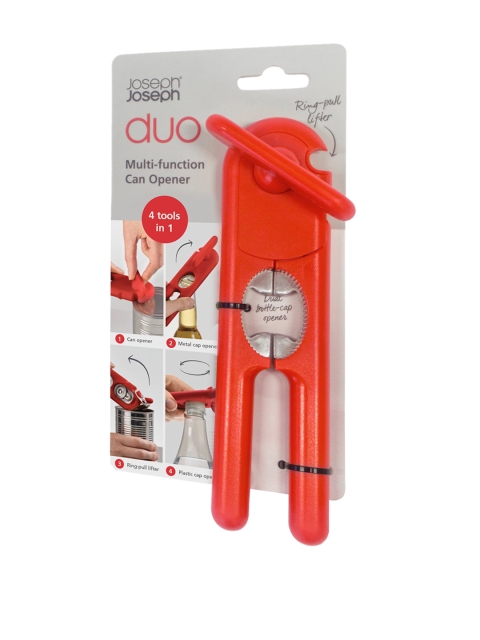 

Joseph Joseph Red Solid Duo Multi-function Can Opener