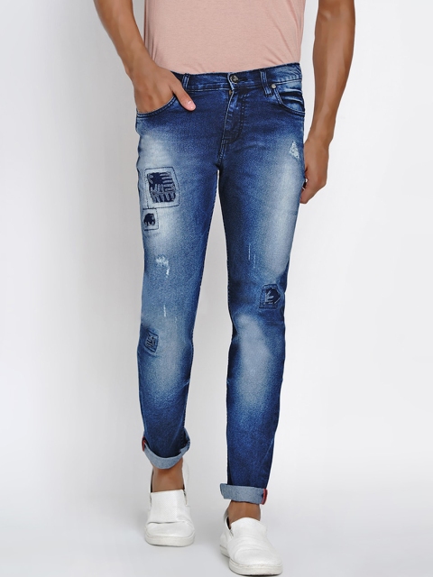 

Dais Men Blue Slim Fit Mid-Rise Mildly Distressed Stretchable Jeans