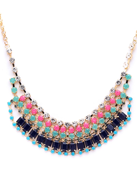

Globus Gold-Plated Multicoloured Statement Necklace, Multi