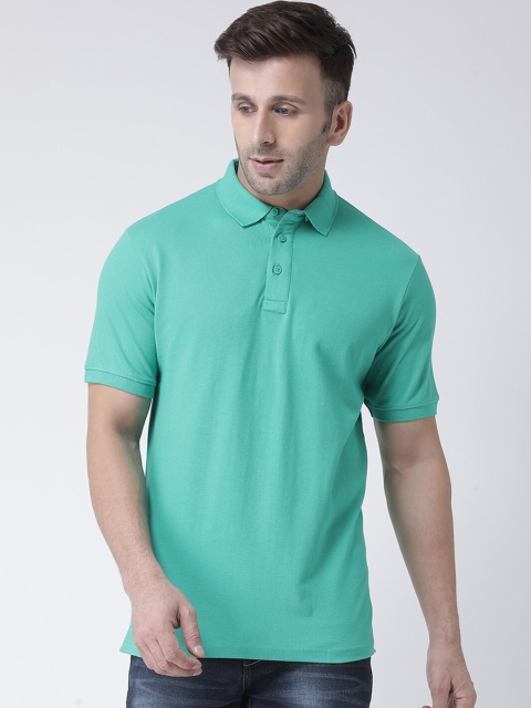 

COBB Men Green Solid Polo Collar T-shirt
