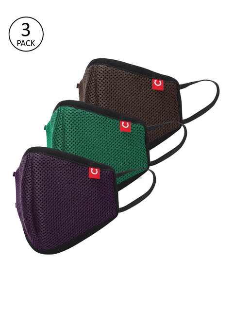 

Blacksmith Unisex 7Ply 3Pcs Protective Outdoor Face Masks, Purple