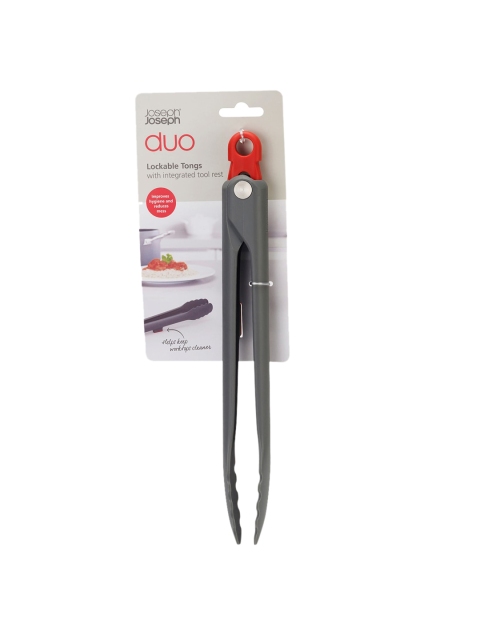 

Joseph Joseph Grey & Red Duo Lockable Tongs With Integrated Tool Rest