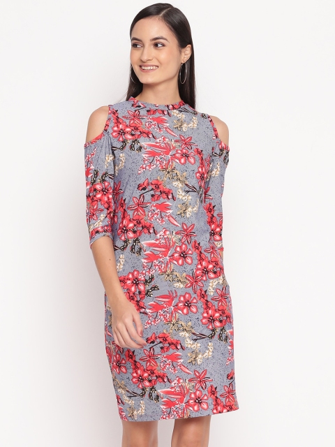 

TRENDY DIVVA Women Multicoloured Printed Sheath Dress, Multi
