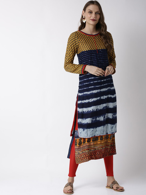 

Soch Women Multicoloured Abstract Print Kurta with Churidar, Multi