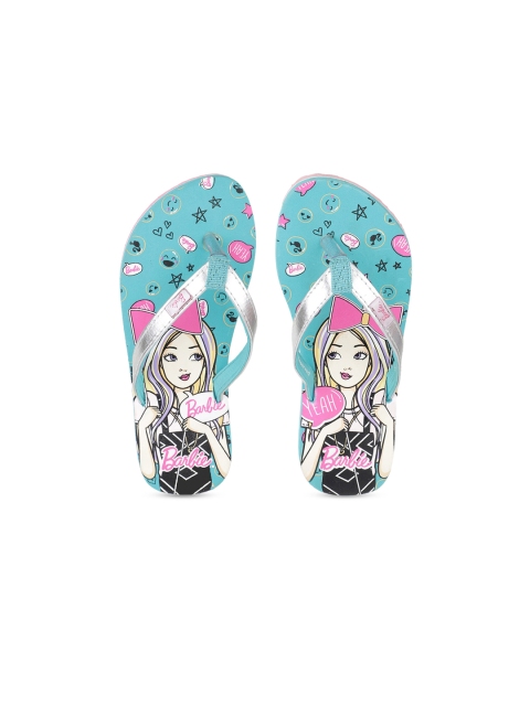 

Kids Ville Girls Multicoloured Barbie Print Thong Flip-Flops, Multi