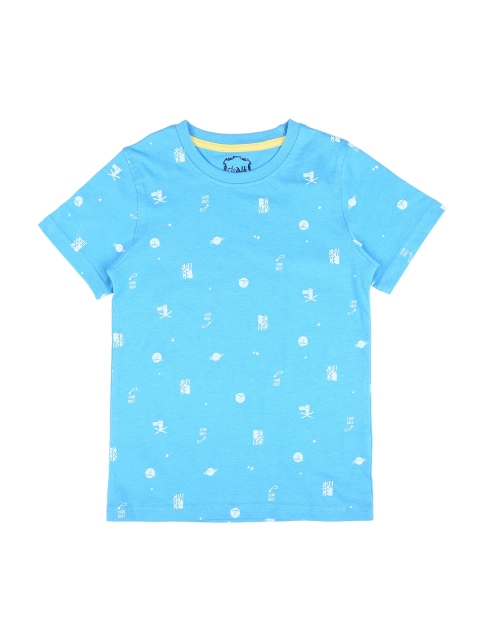 

CHALK by Pantaloons Boys Blue Printed Round Neck T-shirt