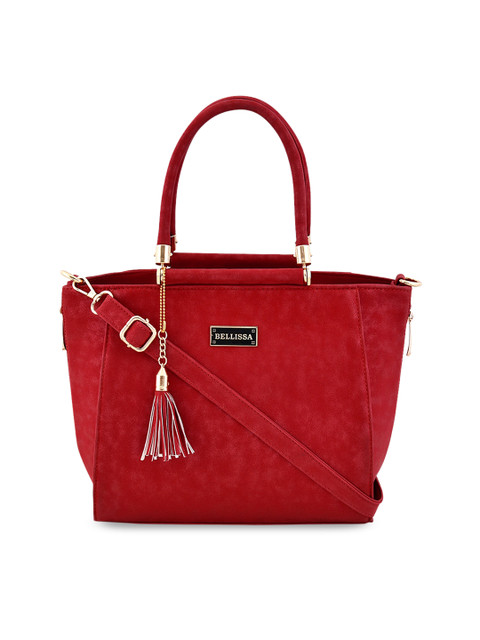 

Bellissa Red Solid Handheld Bag