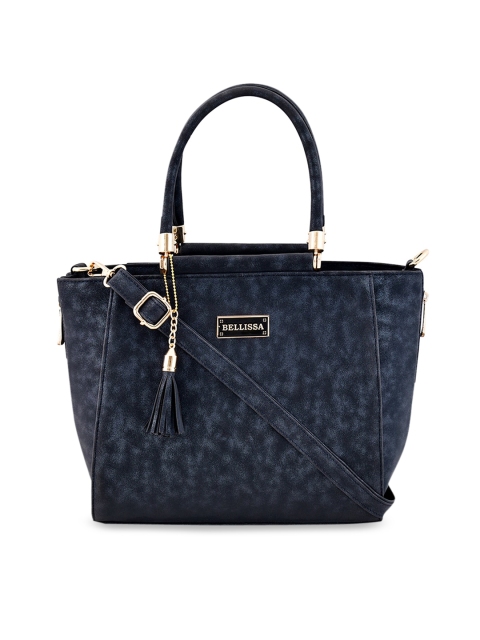 

Bellissa Blue Textured Handheld Bag