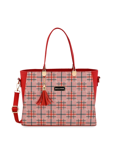 

Bellissa Red Checked Handheld Bag