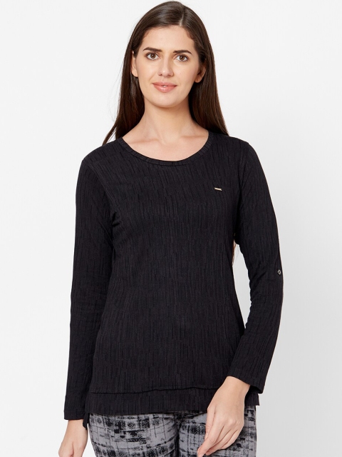 

Juliet Women Black Solid Lounge T-Shirt