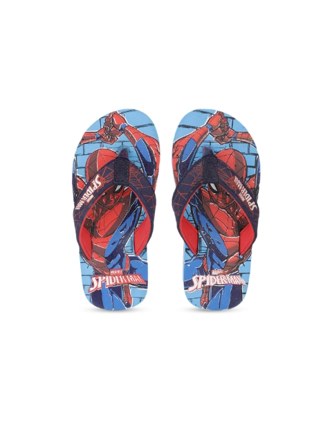 

Kids Ville Boys Blue & Red Spiderman Print Thong Flip-Flops