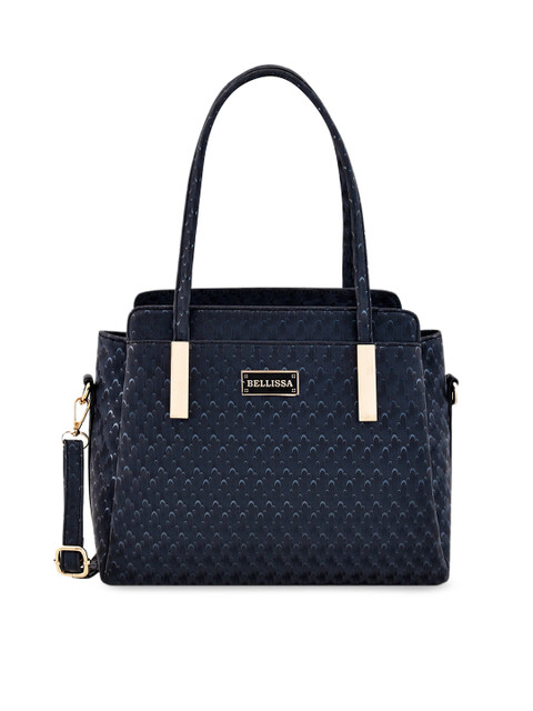 

Bellissa Blue Printed Handheld Bag