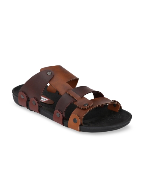 Fentacia Men Brown Comfort Sandals
