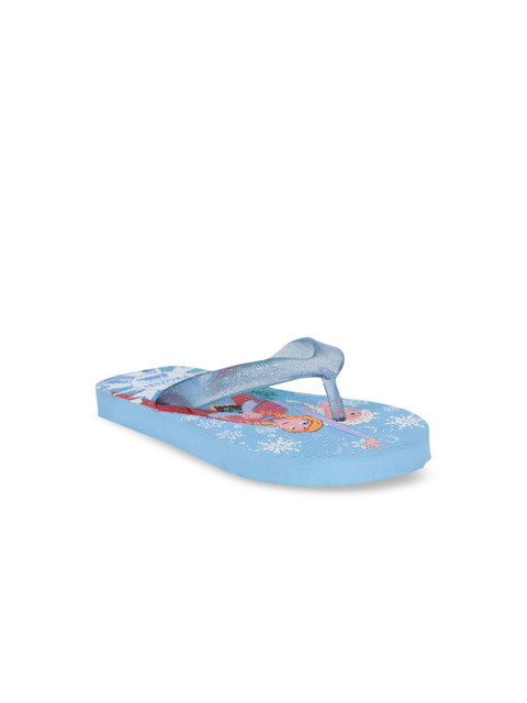 

Disney Girls Blue & Pink Frozen Printed Thong Flip-Flops