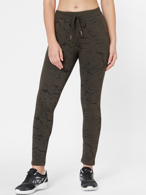 

Juliet Women Olive Green Printed Track Pants