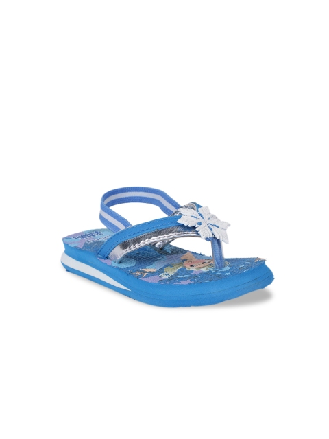 

Disney Girls Blue & Yellow Printed Slip-On