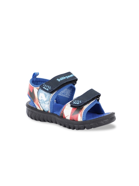 

Disney Boys Blue & Red Printed Sports Sandals