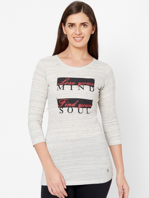 

Juliet Women White & Black Printed Lounge T-Shirt