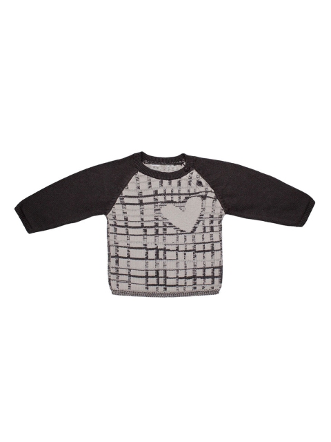 

Wildlinggs Kids Grey Checked Cardigan Sweater