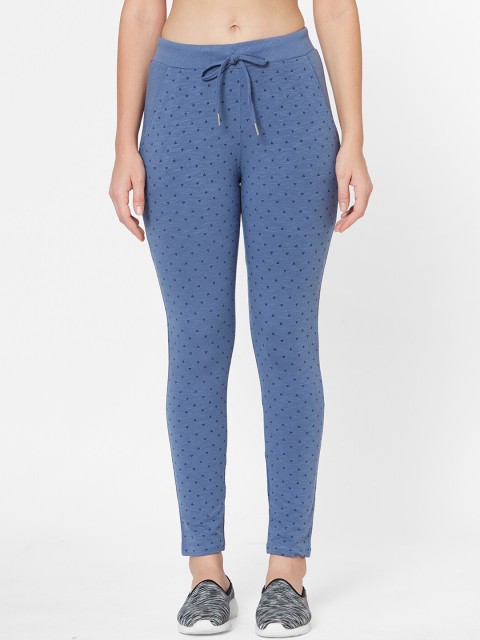 

Juliet Women Blue Printed Sports Active Wear Track Pants