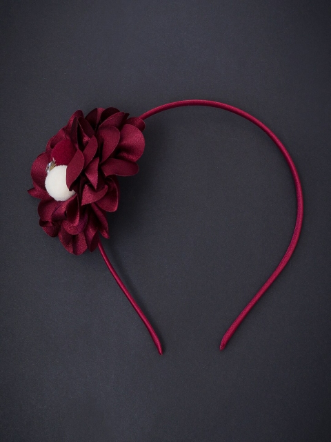 

Golden Peacock Red Lace Hairband