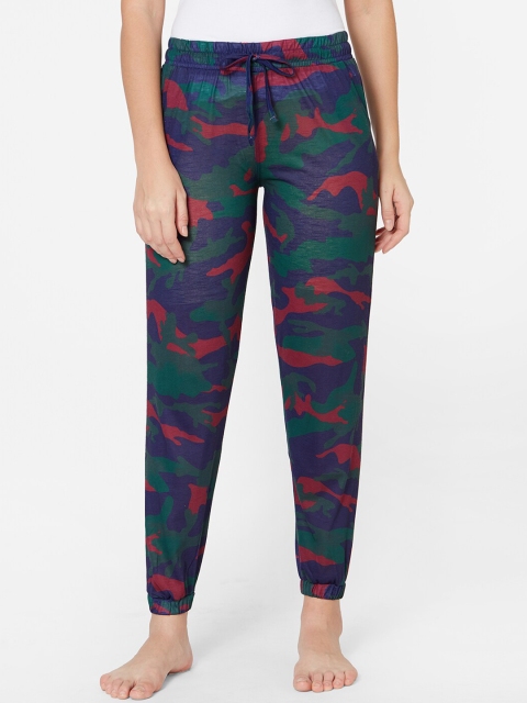 

Juliet Women Blue & Green Printed Lounge Pants
